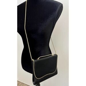 Vintage Stuart Weitzman Black Leather Convertable Crossbody or Shoulder Purse